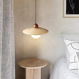 Bamboo Pendant Light LED Glass Shade Ceiling Hanging Lamp   Lighting Fixture Modern Suspended Chandelier
