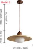 Bamboo Pendant Light LED Glass Shade Ceiling Hanging Lamp   Lighting Fixture Modern Suspended Chandelier