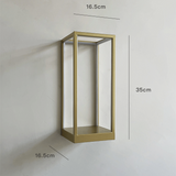 Geometric LED Wall Lamp with Display Shelf - Indoor Decorative Lighting Fixture