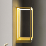 Geometric LED Wall Lamp with Display Shelf - Indoor Decorative Lighting Fixture