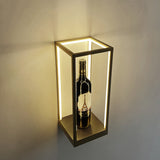 Geometric LED Wall Lamp with Display Shelf - Indoor Decorative Lighting Fixture