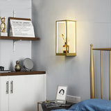 Geometric LED Wall Lamp with Display Shelf - Indoor Decorative Lighting Fixture