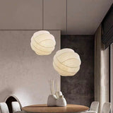 Silk Fabric Globe Pendant Lighting Chandelier
