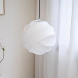 Silk Fabric Globe Pendant Lighting Chandelier