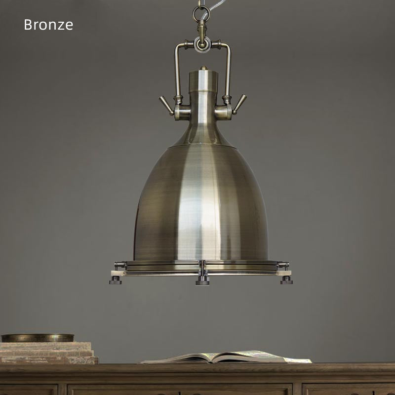 Industrial Dome Vintage Inspired Metal Pendant Lighting | heparts - Metal Pendant Lighting For City Spaces