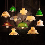 Mini Glass Pendant LED Light Vintage Style - Bulb Included