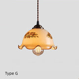 Mini Glass Pendant LED Light Vintage Style - Bulb Included