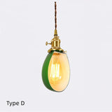 Mini Glass Pendant LED Light Vintage Style - Bulb Included