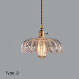 Mini Glass Pendant LED Light Vintage Style - Bulb Included