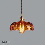 Mini Glass Pendant LED Light Vintage Style - Bulb Included