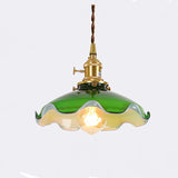 Mini Glass Pendant LED Light Vintage Style - Bulb Included