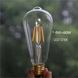 Mini Glass Pendant LED Light Vintage Style - Bulb Included