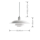 Modern Led Pendant Lights Aluminum White Lamp Lighting