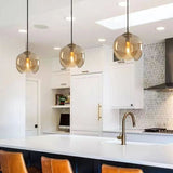 Nordic Glass Lamp Shade Pendent Lamp Modern Minimalist Creative Single Head Pendant Light