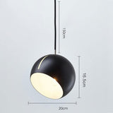Nordic Modern Simplicity Pendant Light Adjustable Tilt Ball Metal Hanging Lamp Suspension Light
