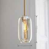 Pebble Glass Pendant Lighting Ambient Light Edison Bulb Included