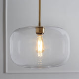 Pebble Glass Pendant Lighting Ambient Light Edison Bulb Included