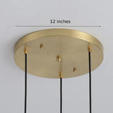 Pebble Glass Pendant Lighting Ambient Light Edison Bulb Included