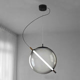 Spherical Glass Shade LED Pendant Light Fixtures