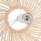 Woven Dome Rattan Pendant Light Vintage Hanging Lamp Shades Natural Twine