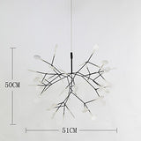 Firefly Branched Sputnik Pendant Light Chandelier Ambient Light Candle Style LED - heparts