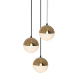 1/3/5 Light Mini Globe Pendant Light Ambient Light DIY Adjustable Black Gold E12 E14 without Bulb - heparts