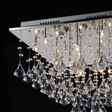 16-Light Crystal Pendant Light Downlight Electroplated Metal Crystal G4 LED Warm White / Cold White Bulb Included - heparts
