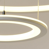 3/4 Rings Modern LED Pendant Lights Suspension Lighting for Dinning Room Foyer Bedroom Hanging Lamp 90-265V INS