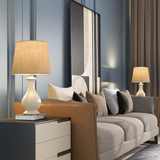 Ceramics Fabric Desk Lamp Dimmable E26/E27