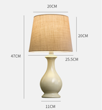 Ceramics Fabric Desk Lamp Dimmable E26/E27