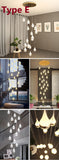 Variety of styles Customized Modern Designer Decorative Staircase Chandelier