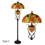 Tiffany Floor Lamp Downlight Ambient Light 2Lights Switch Eye Protection  H65inch - heparts