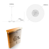 24W D50cm Disk Modern Led Pendant Light Chandelier Modern Creative Frameless Light Guide Plate Transparent Crystal Dimmable Remote Control - heparts