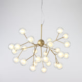 9/27/36/45/54/63-Lights Globe Glass Novelty Sputnik Chandelier Ambient Light Painted Finishes Metal Glass Creative Bulb Included G4 - heparts