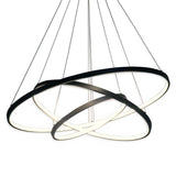 3-Lights Circular Pendant Light Chandelier Lighting Lamp Ambient Light Dimmable Remote Control - heparts