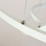 3-Lights Circular Pendant Light Chandelier Lighting Lamp Ambient Light Dimmable Remote Control - heparts