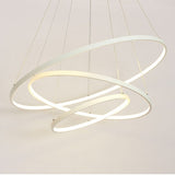 3-Lights Circular Pendant Light Chandelier Lighting Lamp Ambient Light Dimmable Remote Control - heparts