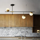 3/9-Lights Geometric Pendant light Chandelier Ambient Light Lighting Fixture With Glass Balls Metal Branches
