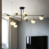 3/9-Lights Geometric Pendant light Chandelier Ambient Light Lighting Fixture With Glass Balls Metal Branches