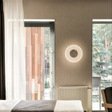 3W/8W D26cm Disk Modern Led Wall lamp Creative Frameless Light Guide Plate Transparent Crystal - heparts