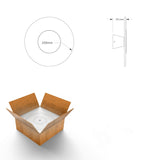 3W/8W D26cm Disk Modern Led Wall lamp Creative Frameless Light Guide Plate Transparent Crystal - heparts