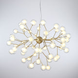 9/27/36/45/54/63-Lights Globe Glass Novelty Sputnik Chandelier Ambient Light Painted Finishes Metal Glass Creative Bulb Included G4 - heparts