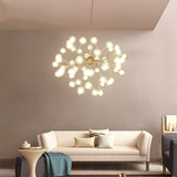 9/27/36/45/54/63-Lights Globe Glass Novelty Sputnik Chandelier Ambient Light Painted Finishes Metal Glass Creative Bulb Included G4 - heparts