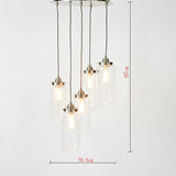 5Light Glass Pendant Light Downlight Mini Style E26 - heparts