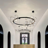 Luxury Living Room Lamp Modern Simple Nordic Lamp Bedroom Restaurant Clothing Store Molecular Magic Bean Net Red Bubble Chandelier