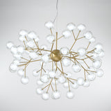 9/27/36/45/54/63-Lights Globe Glass Novelty Sputnik Chandelier Ambient Light Painted Finishes Metal Glass Creative Bulb Included G4 - heparts