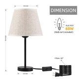 Nordic Linen Table Lamp Bedroom Dimming Table Lamp