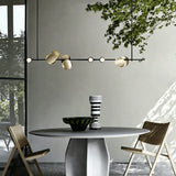 9-Lights Geometric Pendant Light Chandelier Ambient Light Electroplated Painted Metal