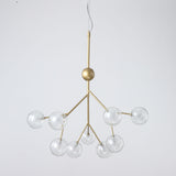 9/27/36/45/54/63-Lights Globe Glass Novelty Sputnik Chandelier Ambient Light Painted Finishes Metal Glass Creative Bulb Included G4 - heparts