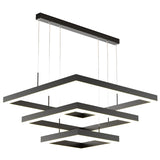Square LED Chandelier Modern Simple Atmosphere  Living Room Modern LED Pendant Lights Suspension Lighting  90-265V